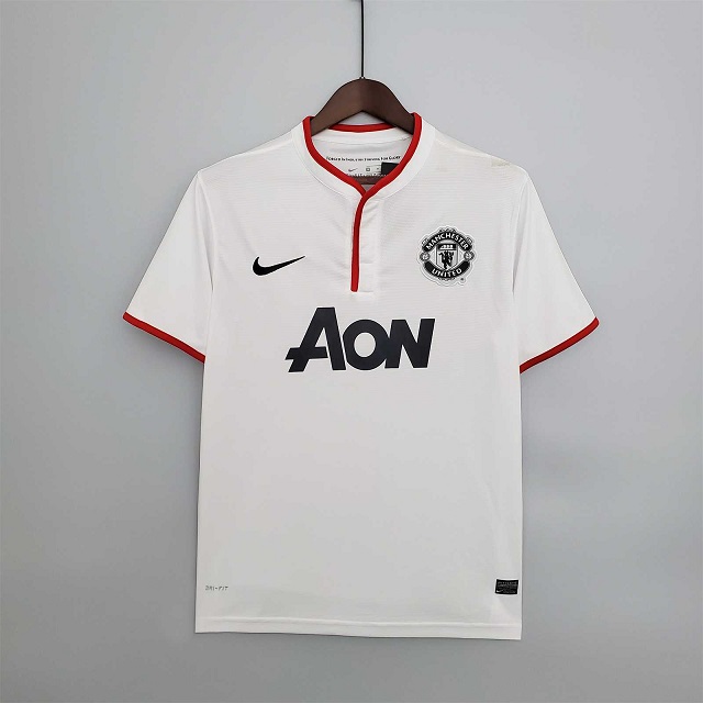 AAA Quality Manchester Utd 13/14 Away White Soccer Jersey